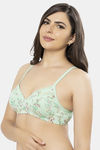 Amante Padded Non Wired Full Coverage T-Shirt Bra - Cotton Ditsy Print — thumbnail 3